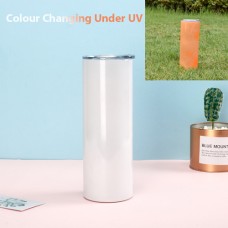 Blank Stainless Steel Double wall Skinny Tumbler Mug 20oz UV Colour Changing for Sublimation Printing Blank Stainless Steel Double wall Skinny Tumbler Mug 20oz UV Colour Changing for Sublimation Printing