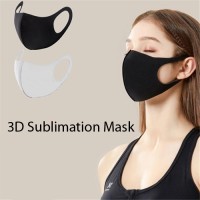 Blank Ear loop 3D Face Mask Breathable Comfortable for Sublimation Blank Ear loop 3D Face Mask Breathable Comfortable for Sublimation