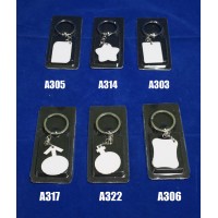 Sublimation ink Blank MDF Key Rings Heat Press machine Printing Supplies