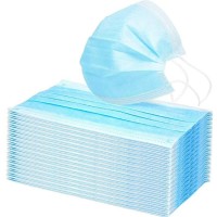 Disposable Face Mask Protective CE CERTIFIED 3 Layer Anti Bacterial Filter 50pcs