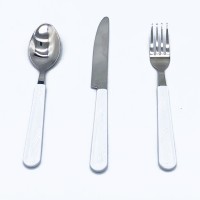 ADULT Polymer Handle Stainless Steel Sublimation Fork/Knife/Spoon Cutlery 