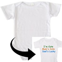Blank Round Neck Baby Bodysuits Onesies for Sublimation ink Heat Press Printing Blank Round Neck Baby Bodysuits Onesies for Sublimation ink Heat Press Printing