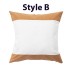 Canvas Stitching Cork Cushion Cover ONLY for dye sublimation ink heat press heat transfer