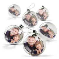 Sublimation ink Blank Double Side Metal Sheet Christmas Baubles Transparent 83mm Diameter Sublimation ink Blank Double Side Metal Sheet Christmas Baubles Transparent 83mm Diameter