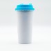 Blank Sublimation polymer Coffee Double Wall Tumblers sippy lids 3D Sublimation tapered Mug 450ml Blank Sublimation polymer Coffee Double Wall Tumblers sippy lids 3D Sublimation tapered Mug 450ml