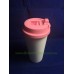 Blank Sublimation polymer Coffee Double Wall Tumblers sippy lids 3D Sublimation tapered Mug 450ml