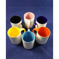 Inner Color & Color Handle Ceramic 15oz Mug with gift box for DYE SUBLIMATION INK Inner Color & Color Handle Ceramic 15oz Mug with gift box for DYE SUBLIMATION INK