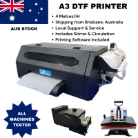DTF XP600 Single Head A3 Printer + Powder Shaker and Oven Fully Auto All in One + 40x60 Swing Away Heat Press DTF XP600 Single Head A3 Printer + Powder Shaker and Oven Fully Auto All in One + 40x60 Swing Away Heat Press