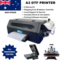 DTF XP600 Single Head A3 Printer + Mini Film Oven Heater Powder Dryer + 40x60 Swing away Heat press DTF XP600 Single Head A3 Printer + Mini Film Oven Heater Powder Dryer + 40x60 Swing away Heat press