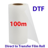 DTF Direct to Transfer Film Paper Roll 100m*30cm DTF Direct to Transfer Film Paper Roll 100m*30cm
