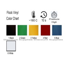 T-SHIRT GARMENT FLOCK VINYL HEAT PRESS TRANSFER FLANNEL FILM ROLL 1m x 48cm
