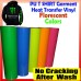 PU T-SHIRT GARMENT FLORESCENT VINYL HEAT PRESS TRANSFER FILM ROLL 1m x 50cm PU T-SHIRT GARMENT FLORESCENT VINYL HEAT PRESS TRANSFER FILM ROLL 1m x 50cm
