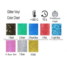 T-SHIRT HTV Vinyl Glitter T-shirt Transfer Film Roll for Heat Press 1m x 0.5m