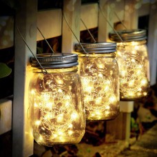 Glass Mason Jar with LED Light Decoration Solar Power for Dye Sublimation Glass Mason Jar with LED Light Decoration Solar Power for Dye Sublimation