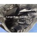 Black Shoulder Bag with white polyester Large 37x28cm Black Shoulder Bag with white polyester Large 37x28cm