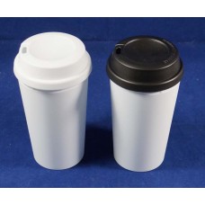 Blank Sublimation polymer Coffee Double Wall Tumblers sippy lids 3D Sublimation tapered Mug 380ml Blank Sublimation polymer Coffee Double Wall Tumblers sippy lids 3D Sublimation tapered Mug 380ml