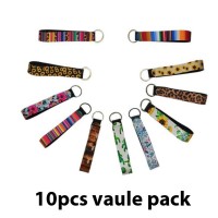 Blank Neoprene Key Chain with Metal Ring(10pcs Value Pack) for Sublimation Printing Heat Pressing Blank Neoprene Key Chain with Metal Ring(10pcs Value Pack) for Sublimation Printing Heat Pressing