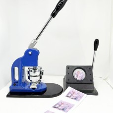 Badge Maker Button Pin Machine with 100 Free Parts kit and Trimmer Badge Maker Button Pin Machine with 100 Free Parts kit and Trimmer