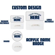 Custom Print Acrylic Name Badge
