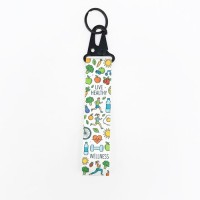 Blank Polyester Key Chain with Metal Ring and Carabiner for Sublimation Printing Heat Pressing Blank Polyester Key Chain with Metal Ring and Carabiner for Sublimation Printing Heat Pressing