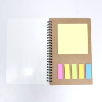 Detachable Notebook with Memo and Bookmark for Sublimation ink Heat Press Printing Detachable Notebook with Memo and Bookmark for Sublimation ink Heat Press Printing