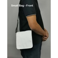 Black Shoulder Bag with white polyester Small 21x19cm Black Shoulder Bag with white polyester Small 21x19cm