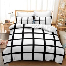 Sudoku Quilt Cover and Pillowcases Sets for Dye Sublimation -- Queen Size(Quilt Cover+2 Pillow Cases)
