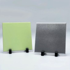 SUBLIMATION in Ceramic Silver/ Night Glow TILES 152X152mm for heat press