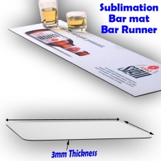 Neoprene Bar Runners / Bar Mats for Dye Sublimation ink Heat Press Transfer 3mm Thickness