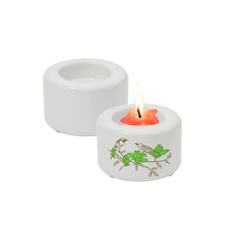 Elegant Ceramic porcelain Candle Holder Dye Sublimation ink Heat press Ø8x5cm Elegant Ceramic porcelain Candle Holder Dye Sublimation ink Heat press Ø8x5cm