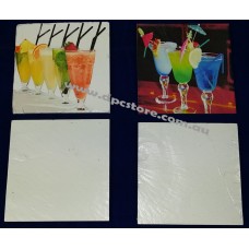 Natural Slate SQUARE BLANK DRINKS COASTERS SUBLIMATION ink, heat press --4pcs Natural Slate SQUARE BLANK DRINKS COASTERS SUBLIMATION ink, heat press --4pcs
