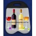 Blank Black Handle Double Bottle Wine Cooler Bag for Dye Sublimation ink Blank Black Handle Double Bottle Wine Cooler Bag for Dye Sublimation ink