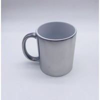 Sublimation Blank Electroplated Silver Mug for mug press heat press Sublimation Blank Electroplated Silver Mug for mug press heat press