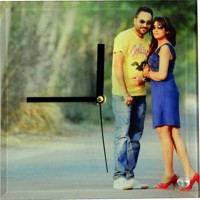 Clock Glass Slate Photo frame 20x20cm Heat Transfer SUBLIMATION INK heat press BL26