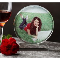 Sublimation ink Glass Crystal Photo Block stand Trophy Plaque Heat Press 11cm BSJ03 Sublimation ink Glass Crystal Photo Block stand Trophy Plaque Heat Press 11cm BSJ03
