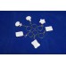 Sublimation ink Blank MDF Key Rings Heat Press machine Printing Supplies
