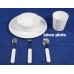 Polymer Plastic Kid Dinner Set BEST FOR SUBLIMATION INK