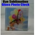 Clock Glass Slate Photo frame 20x20cm Heat Transfer SUBLIMATION INK heat press BL26