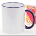 Colour Rim and Handle MUGS 11oz with gift box DYE SUBLIMATION- BEST FOR SUBLIMATION INK Colour Rim and Handle MUGS 11oz with gift box DYE SUBLIMATION- BEST FOR SUBLIMATION INK