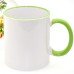 Colour Rim and Handle MUGS 11oz with gift box DYE SUBLIMATION- BEST FOR SUBLIMATION INK Colour Rim and Handle MUGS 11oz with gift box DYE SUBLIMATION- BEST FOR SUBLIMATION INK