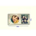Clock Glass Slate Photo frame 30x16cm BL11