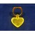 1 -- Metal gold heart 