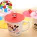 Silicone Leakproof Coffee Mug Suction Lid Cap Airtight Sealed Cup Cover Lovely