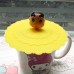 Silicone Leakproof Coffee Mug Suction Lid Cap Airtight Sealed Cup Cover Lovely