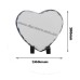 CLOCK PHOTO SLATE HEART 20x20CM SH60 for sublimation printing