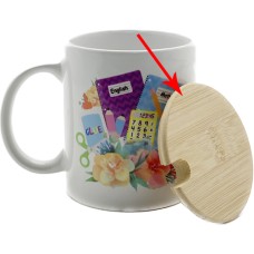 Bamboo Lid Cover for Mugs - Suits 15oz / 11oz 