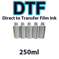 DTF Direct to Transfer Film Ink B/C/W/M/Y 250ml DTF Direct to Transfer Film Ink B/C/W/M/Y 250ml