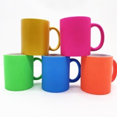 Sublimation Full Colour MUG Fluorescence Neon 11oz with Gift Box for mug cup press