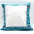 I Love U cushion cover -- Aqua 