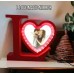 2 in 1 Magic Mirror and LED Light Photo Frame LOVE SHAPE for Dye Sublimation Printing 